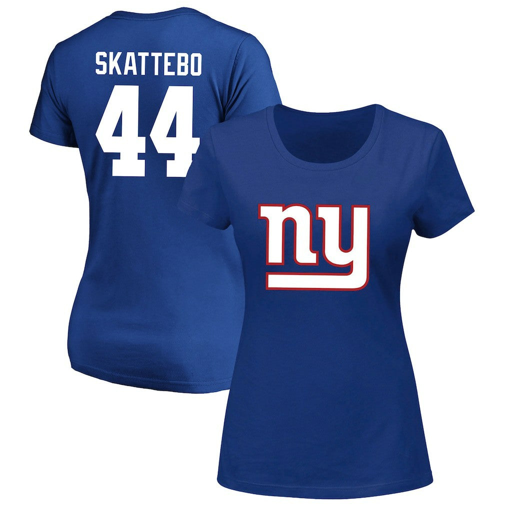 Cam Skattebo  Women's Plus Size Name & Number Scoop Neck T-Shirt - New York Giants T-shirts