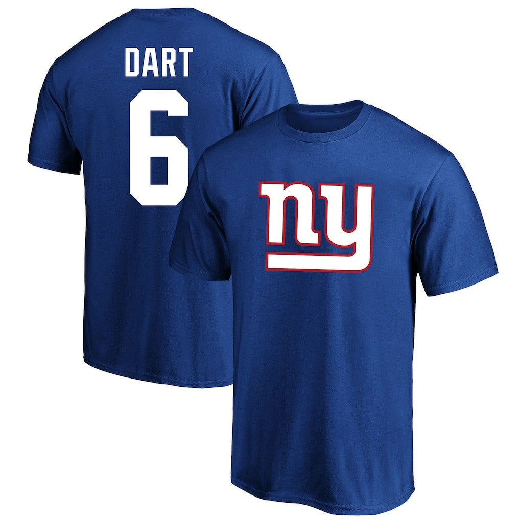 Jaxson Dart  Big & Tall Player Name & Number T-Shirt - New York Giants T-shirts