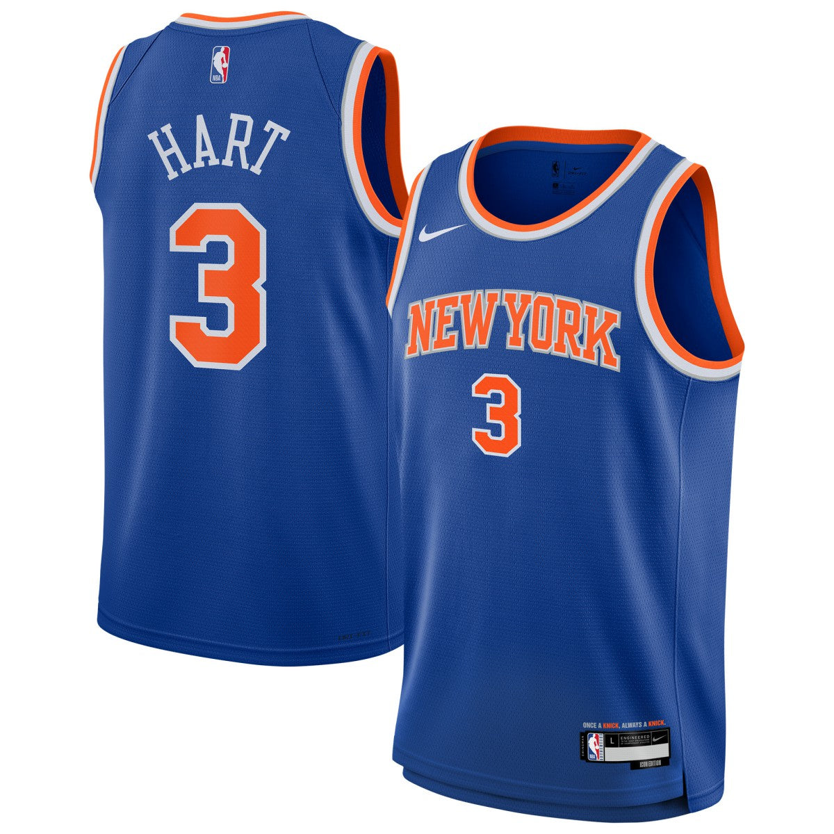 Nike Josh Hart New York Knicks Youth Swingman Jersey