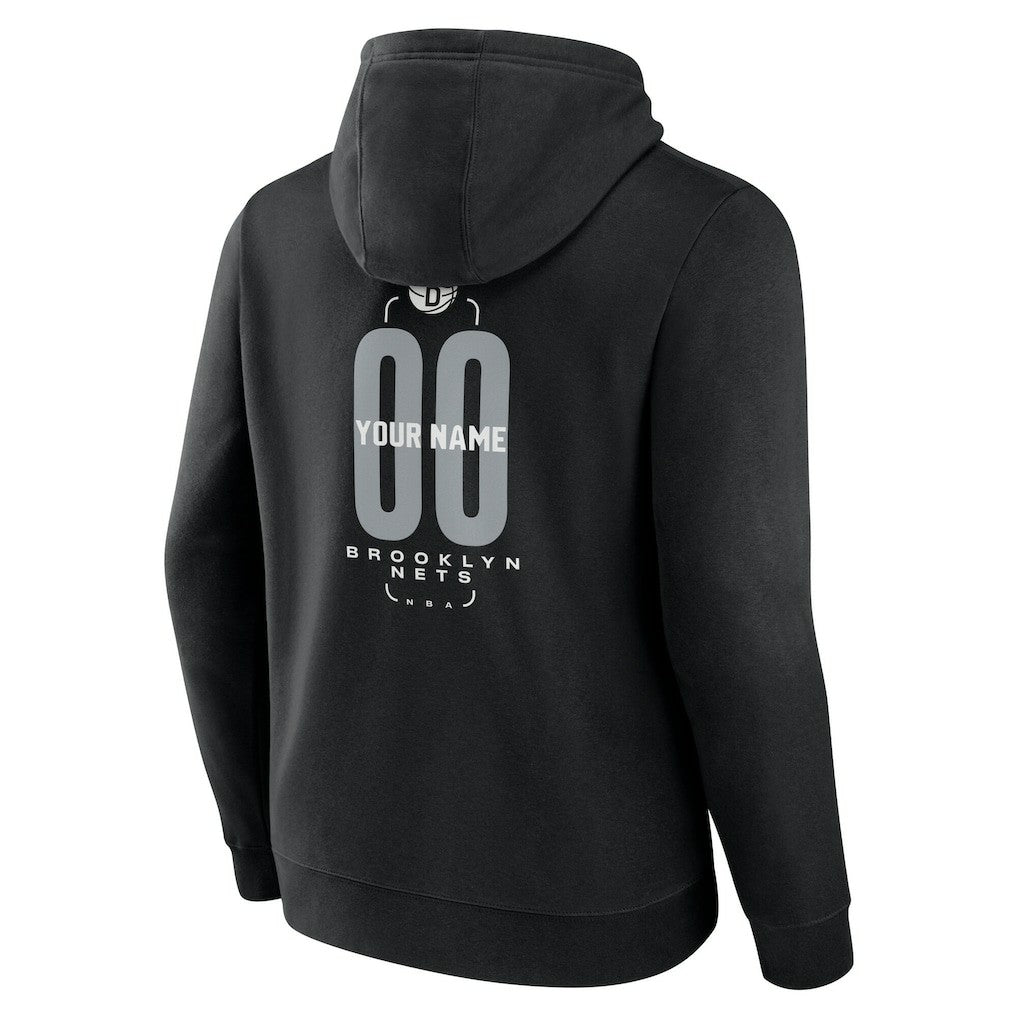 Brooklyn Nets Center Court Name & Number Custom Hoodie