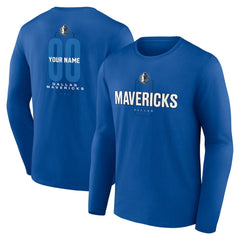 Dallas Mavericks Center Court Name & Number Custom Long Sleeve T-Shirt sale