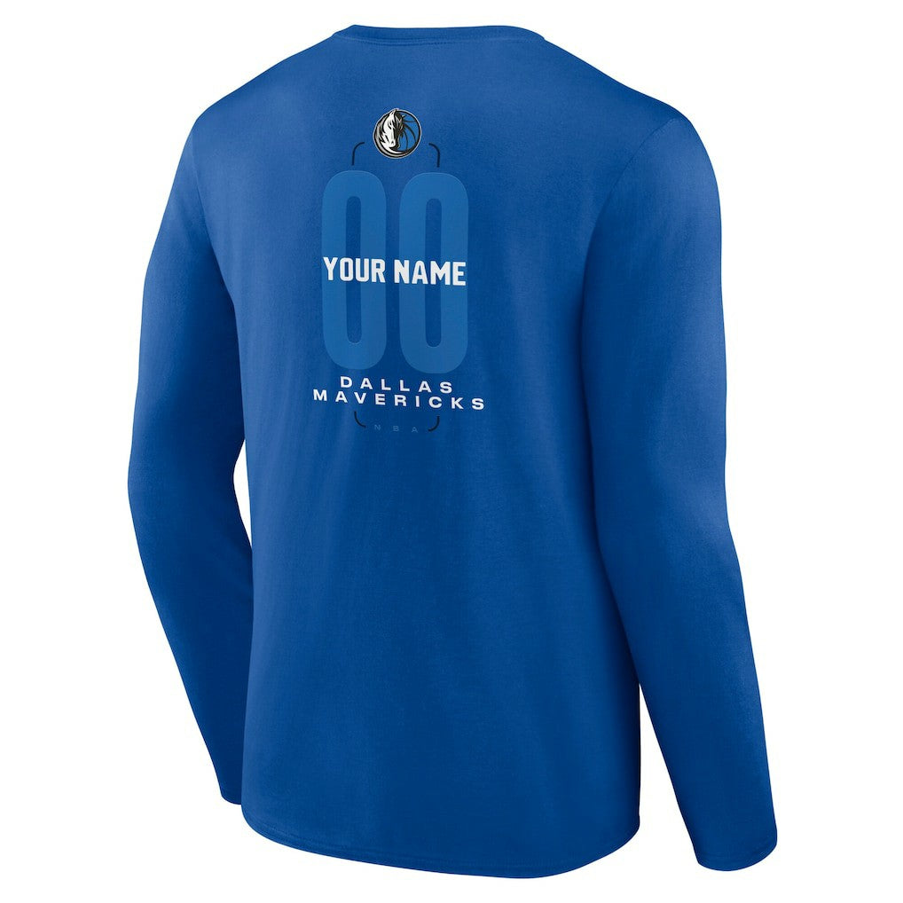 Dallas Mavericks Center Court Name & Number Custom Long Sleeve T-Shirt sale