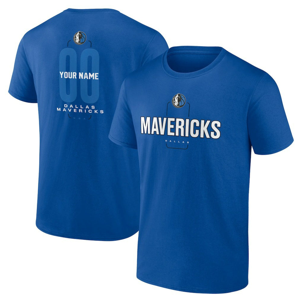 Dallas Mavericks Center Court Name & Number Custom T-Shirt sale