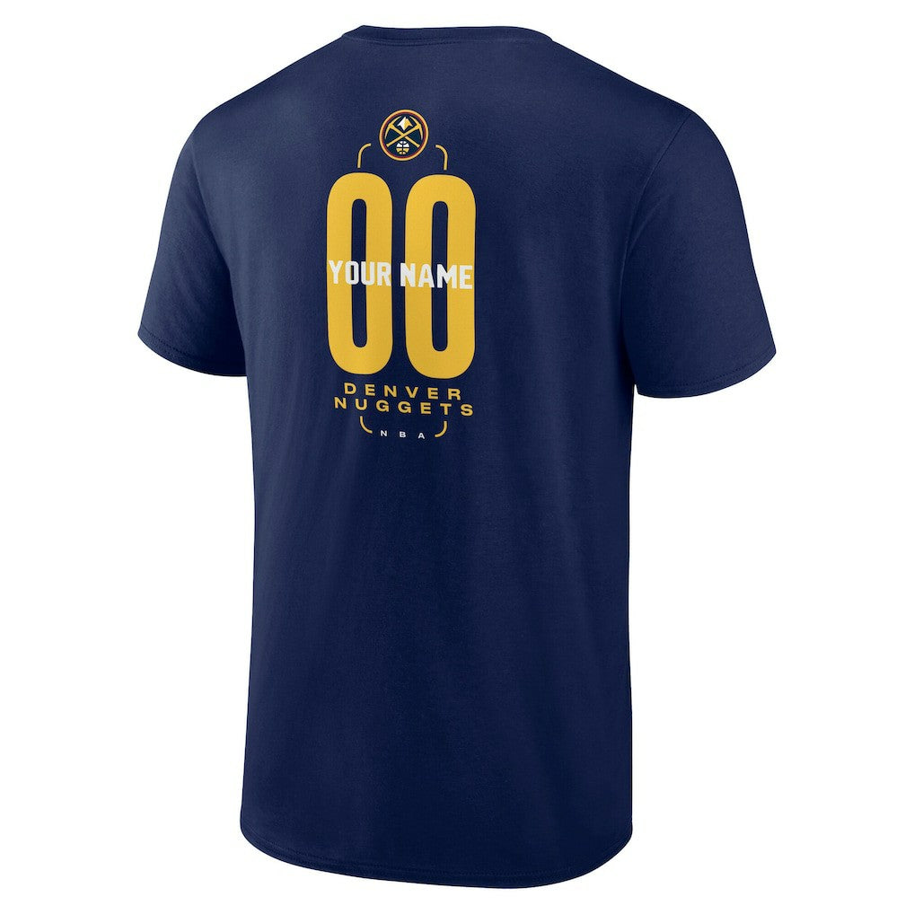 Denver Nuggets Center Court Name & Number Custom T-Shirt sale