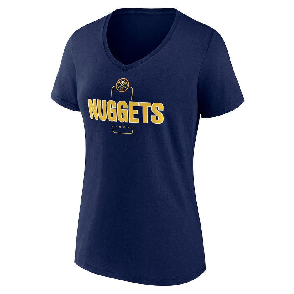 Denver Nuggets Women's Center Court Name & Number Custom V-Neck T-Shirt sale