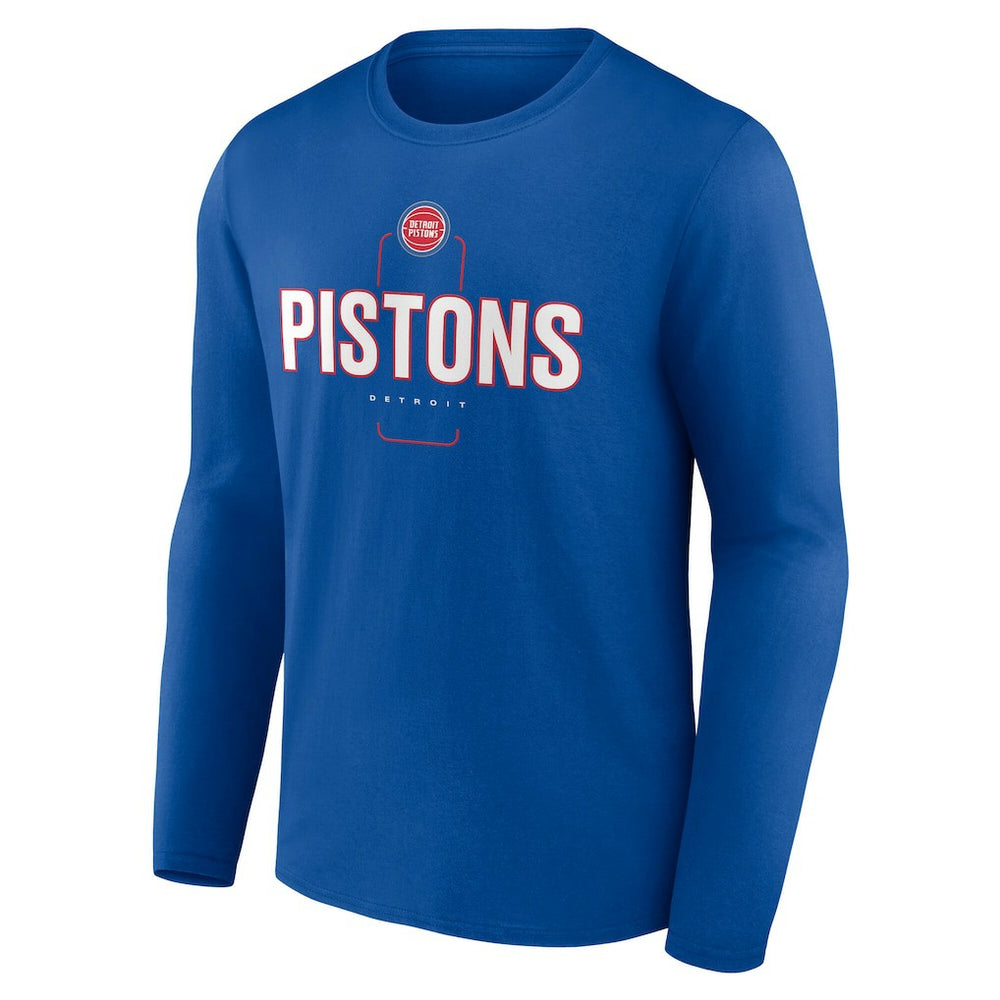Detroit Pistons Center Court Name & Number Custom Long Sleeve T-Shirt sale