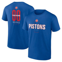 Detroit Pistons Center Court Name & Number Custom T-Shirt sale