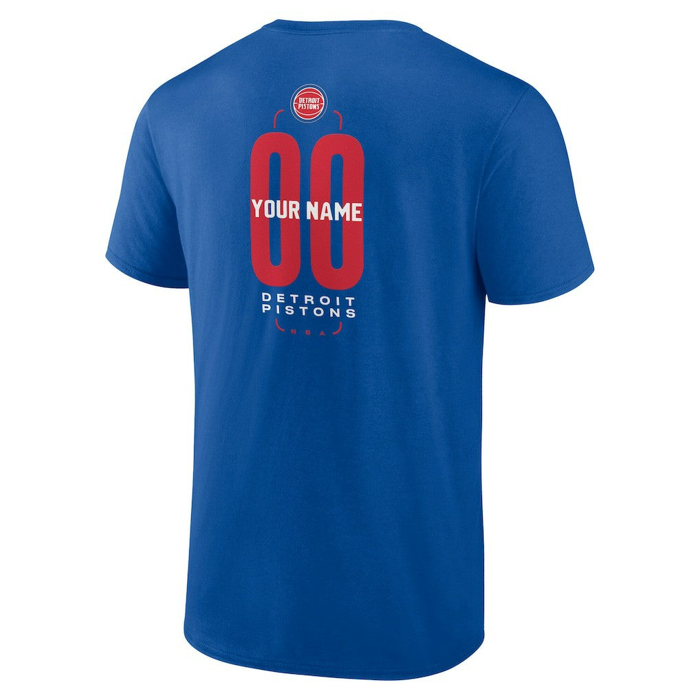 Detroit Pistons Center Court Name & Number Custom T-Shirt sale