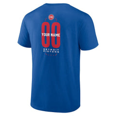 Detroit Pistons Center Court Name & Number Custom T-Shirt sale