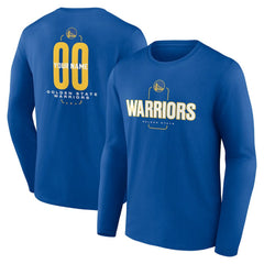 Golden State Warriors Center Court Name & Number Custom Long Sleeve T-Shirt sale