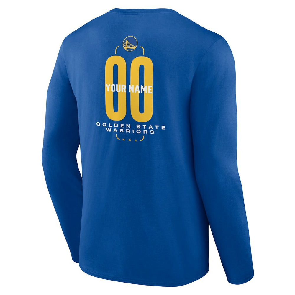 Golden State Warriors Center Court Name & Number Custom Long Sleeve T-Shirt sale