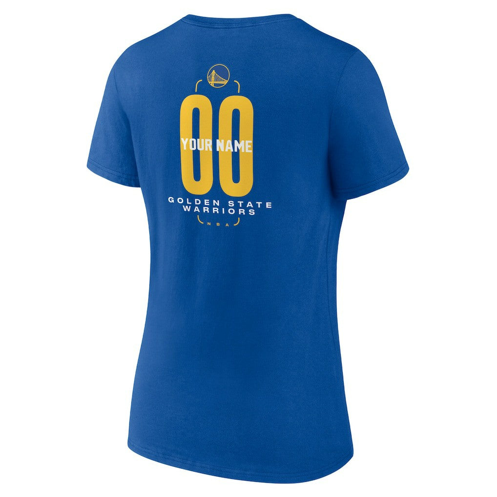 Golden State Warriors Women's Center Court Name & Number Custom V-Neck T-Shirt sale