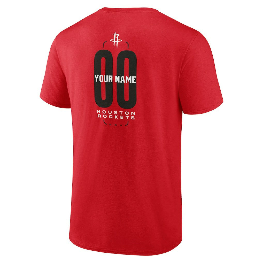 Houston Rockets Center Court Name & Number Custom T-Shirt