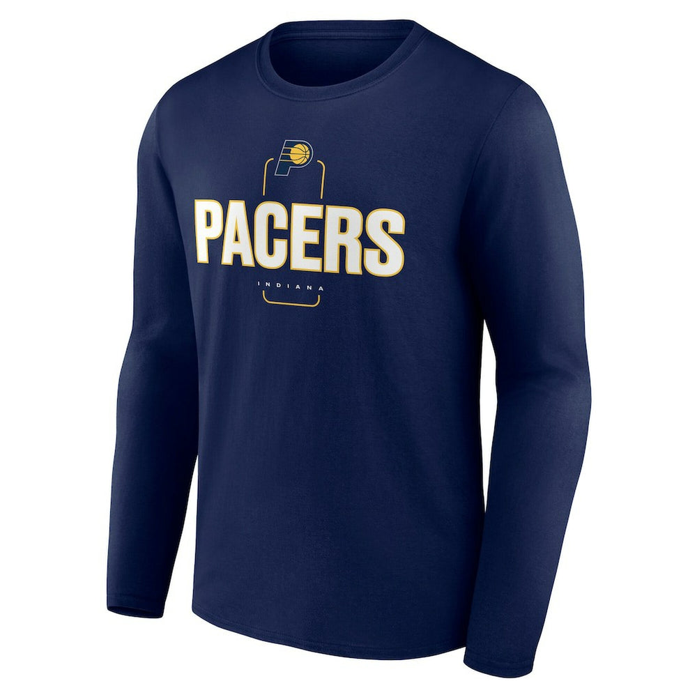 Indiana Pacers Center Court Name & Number Custom Long Sleeve T-Shirt