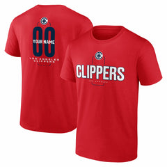 LA Clippers Center Court Name & Number Custom T-Shirt