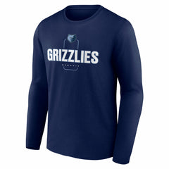 Memphis Grizzlies Center Court Name & Number Custom Long Sleeve T-Shirt