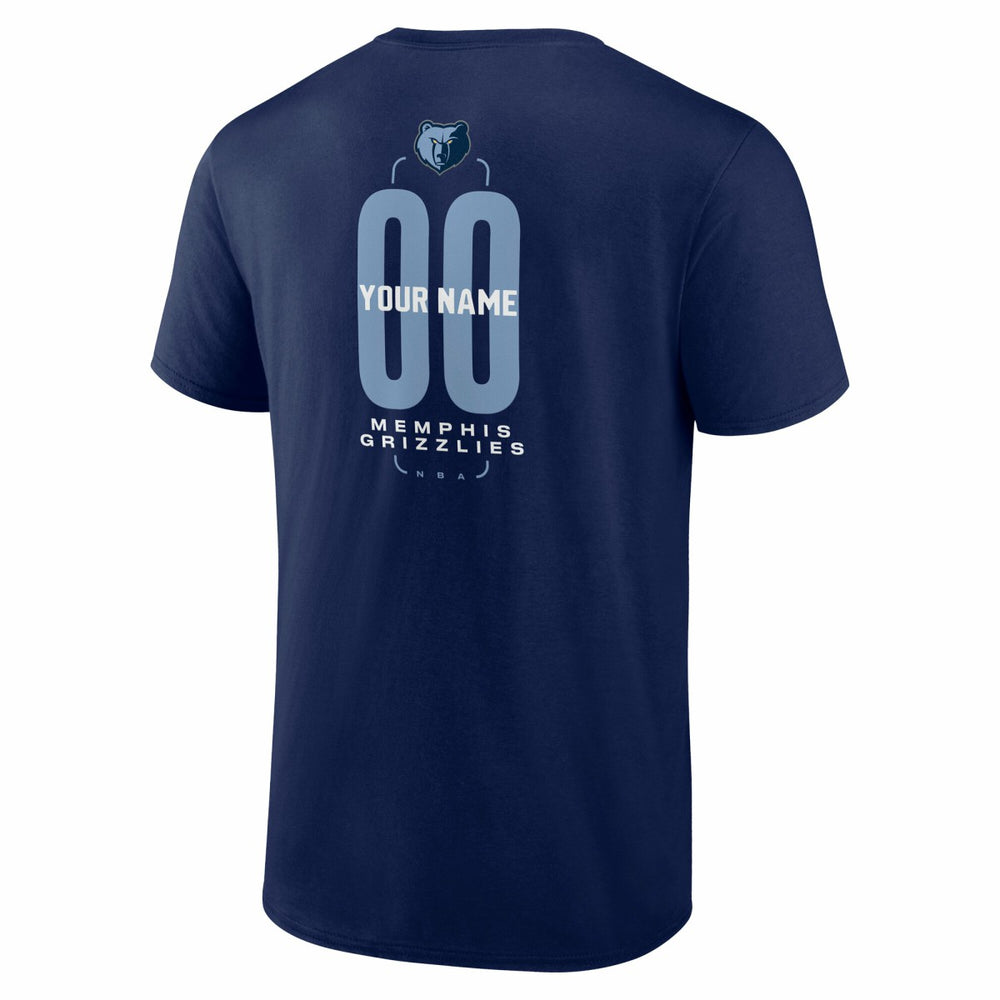 Memphis Grizzlies Center Court Name & Number Custom T-Shirt