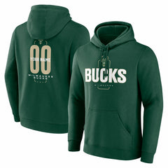 Milwaukee Bucks Center Court Name & Number Custom Hoodie