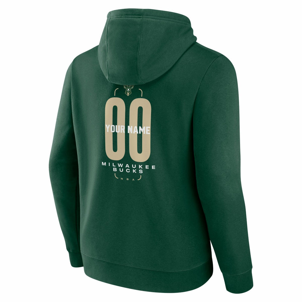 Milwaukee Bucks Center Court Name & Number Custom Hoodie