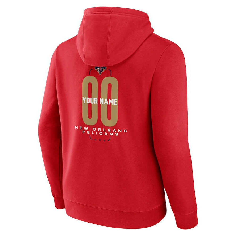 New Orleans Pelicans Center Court Name & Number Custom Hoodie