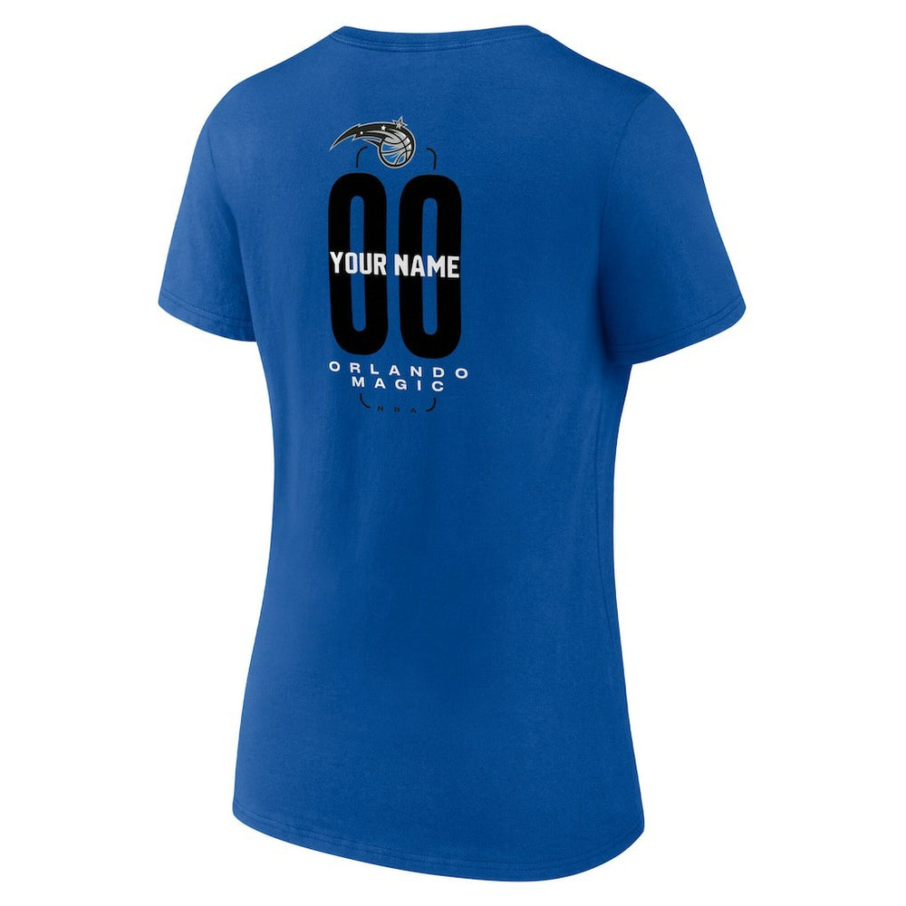 Orlando Magic Women's Center Court Name & Number Custom V-Neck T-Shirt