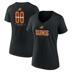 Phoenix Suns Women's Center Court Name & Number Custom V-Neck T-Shirt sale