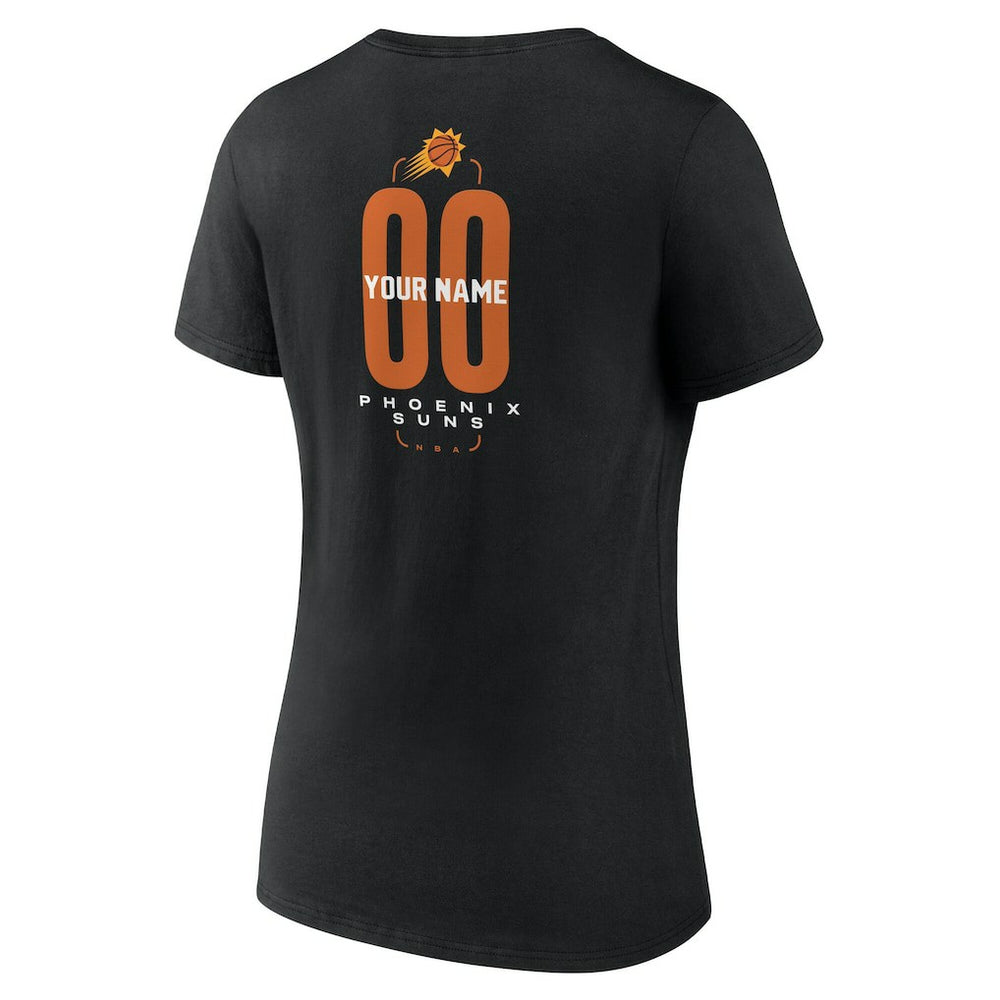 Phoenix Suns Women's Center Court Name & Number Custom V-Neck T-Shirt sale