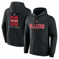 Portland Trail Blazers Center Court Name & Number Custom Hoodie