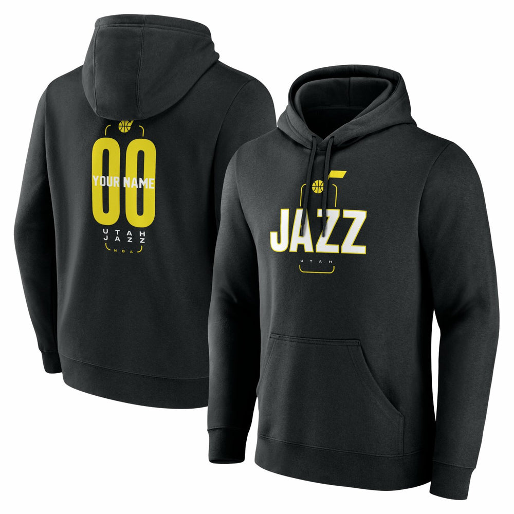 Utah Jazz Center Court Name & Number Custom Hoodie