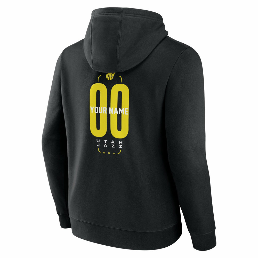 Utah Jazz Center Court Name & Number Custom Hoodie