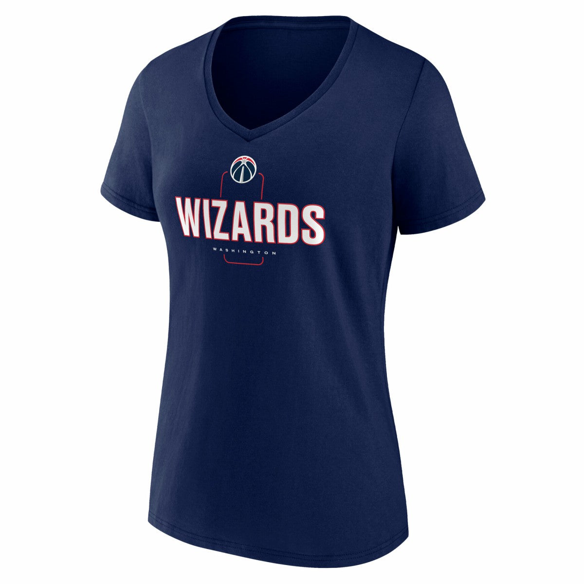 Washington Wizards Women's Center Court Name & Number Custom V-Neck T-Shirt