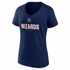 Washington Wizards Women's Center Court Name & Number Custom V-Neck T-Shirt