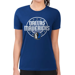 Dallas Mavericks G-III 4Her by Carl Banks Women's Super-Slim Lightweight Pinstripe Circle Graphic T-Shirt sale