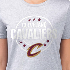 Cleveland Cavaliers G-III 4Her by Carl Banks Women's Super-Slim Lightweight Pinstripe Circle Graphic T-Shirt sale