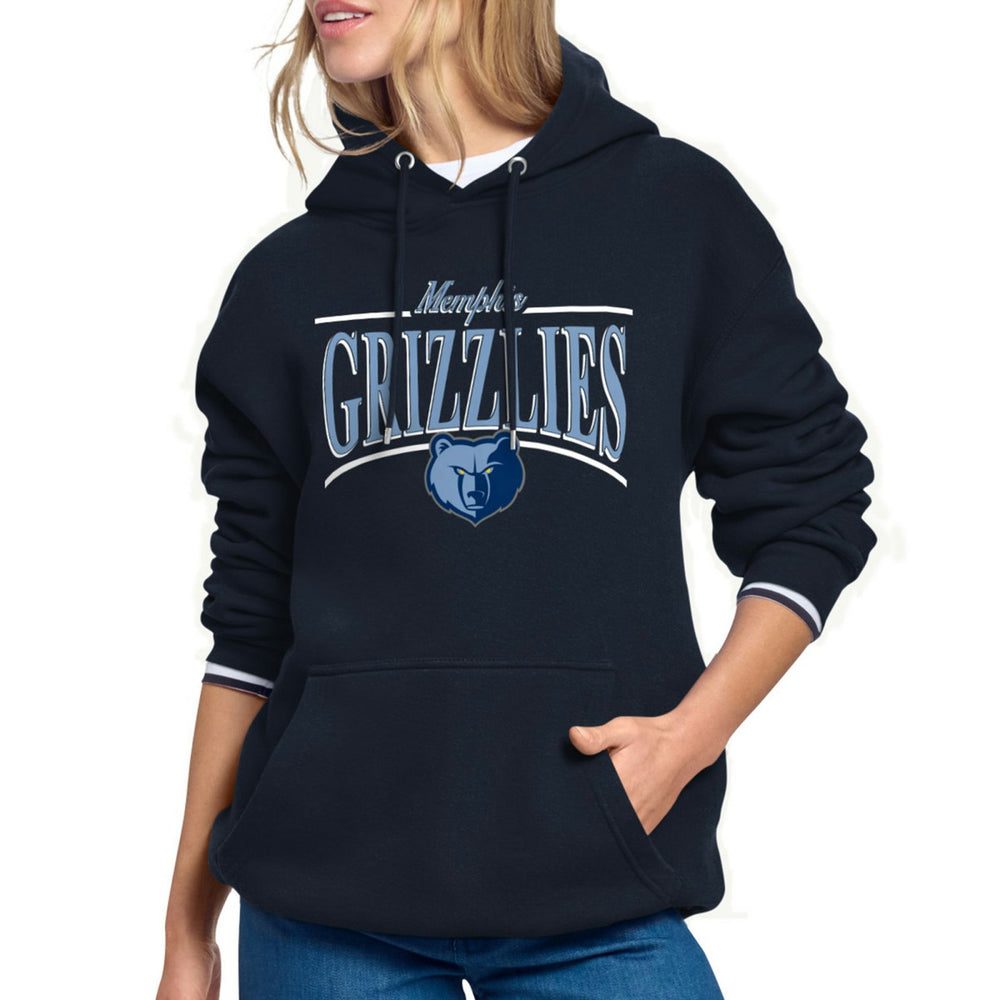 Memphis Grizzlies Starter Women's Arch Stripe Fleece Hoodie
