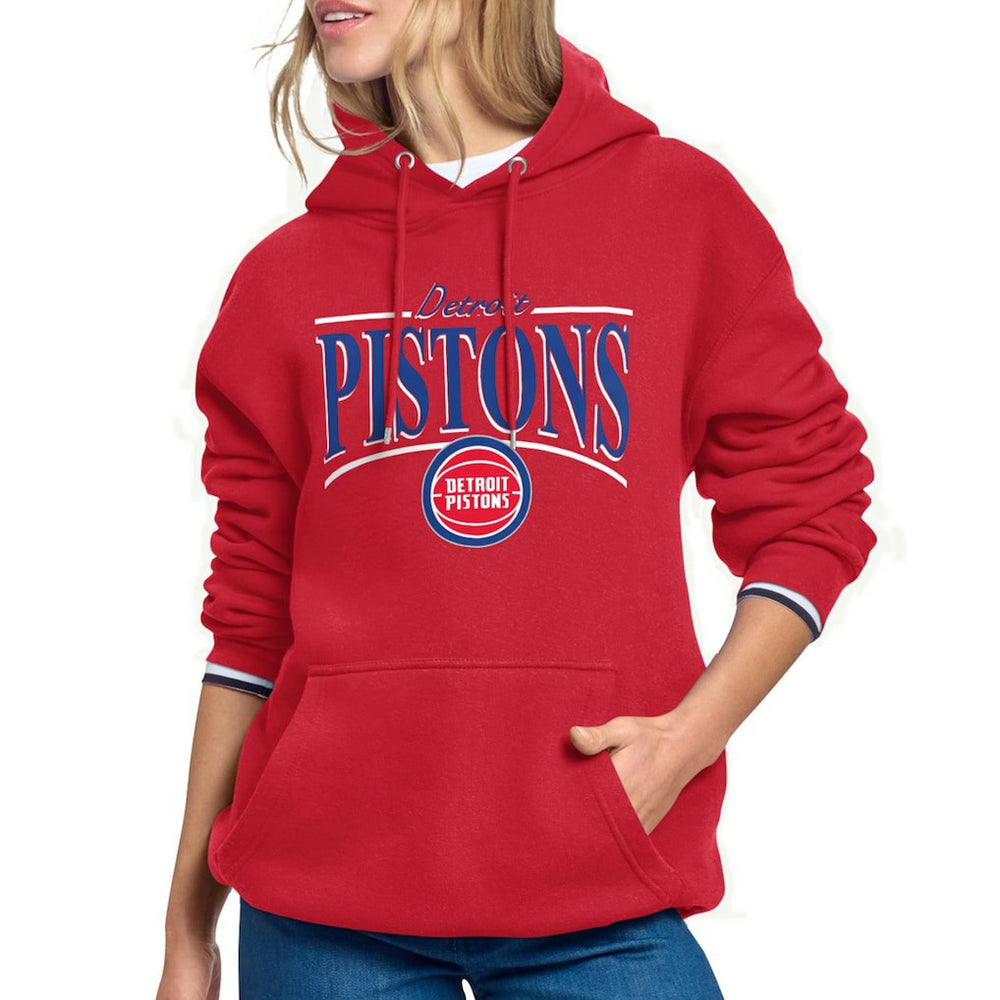 Detroit Pistons Starter Women's Arch Stripe Fleece Hoodie sale