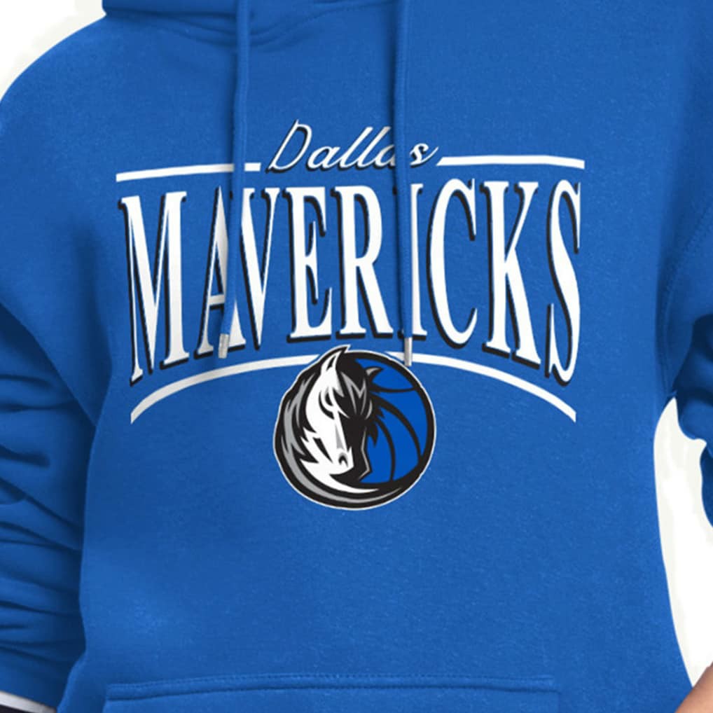 Dallas Mavericks Starter Women's Arch Stripe Fleece Hoodie sale
