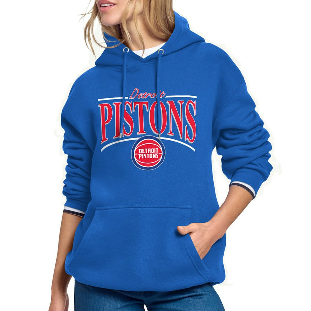 Detroit Pistons Starter Women's Arch Stripe Fleece Hoodie sale
