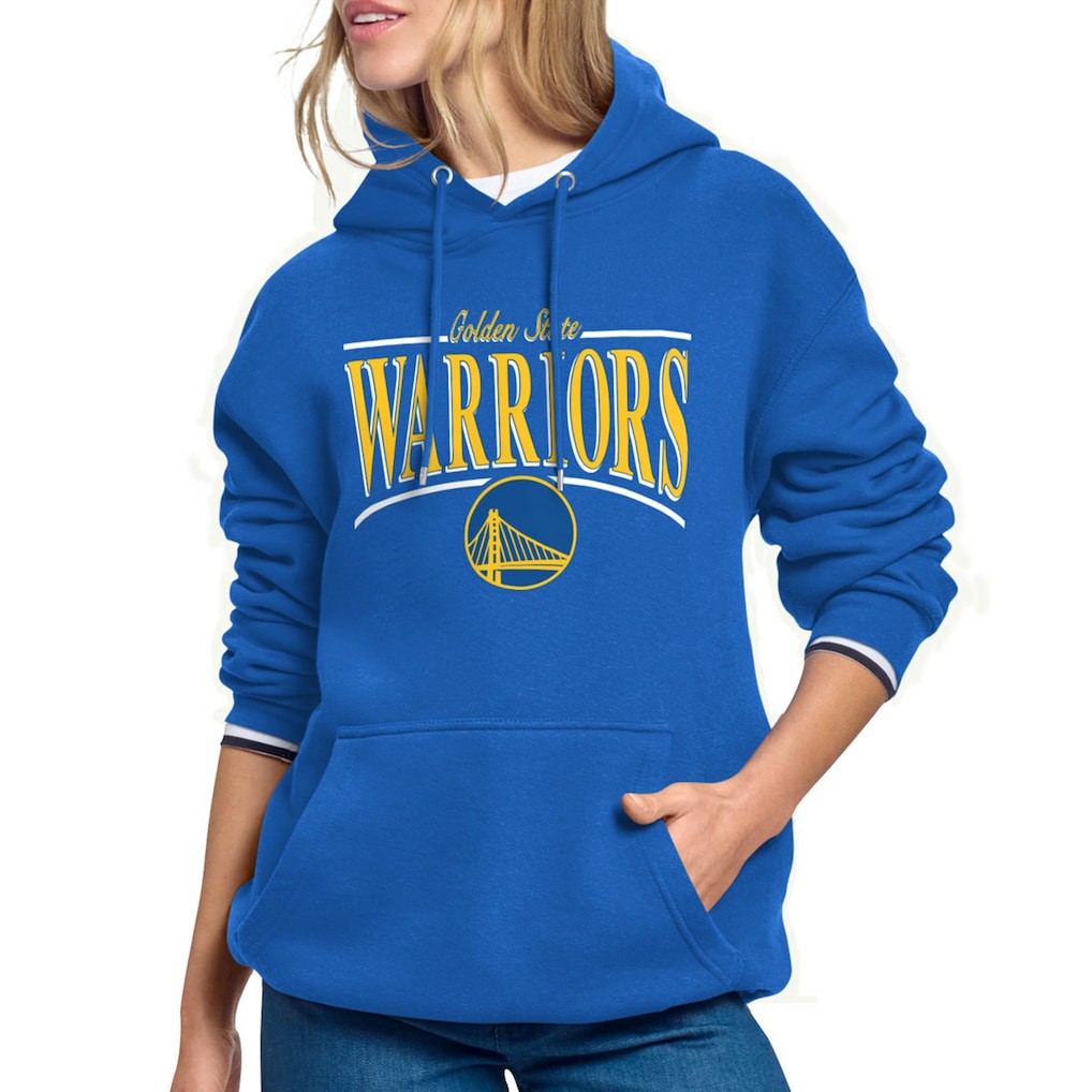 Golden State Warriors Starter Women's Arch Stripe Fleece Hoodie sale