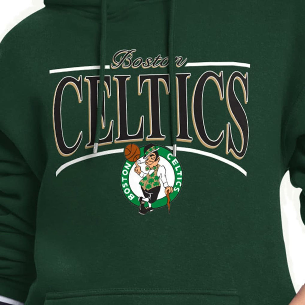 Boston Celtics Starter Women's Arch Stripe Fleece Hoodie