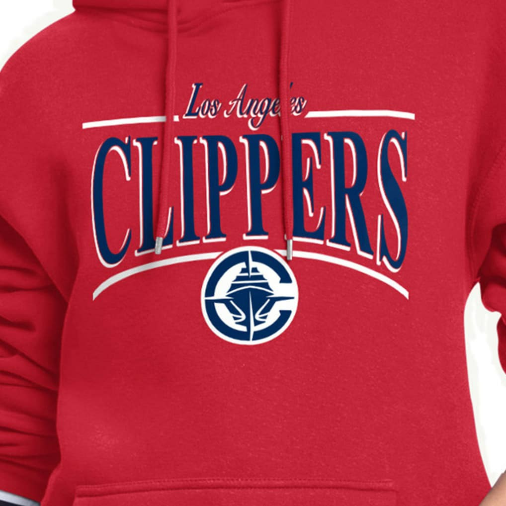 LA Clippers Starter Women's Arch Stripe Fleece Hoodie
