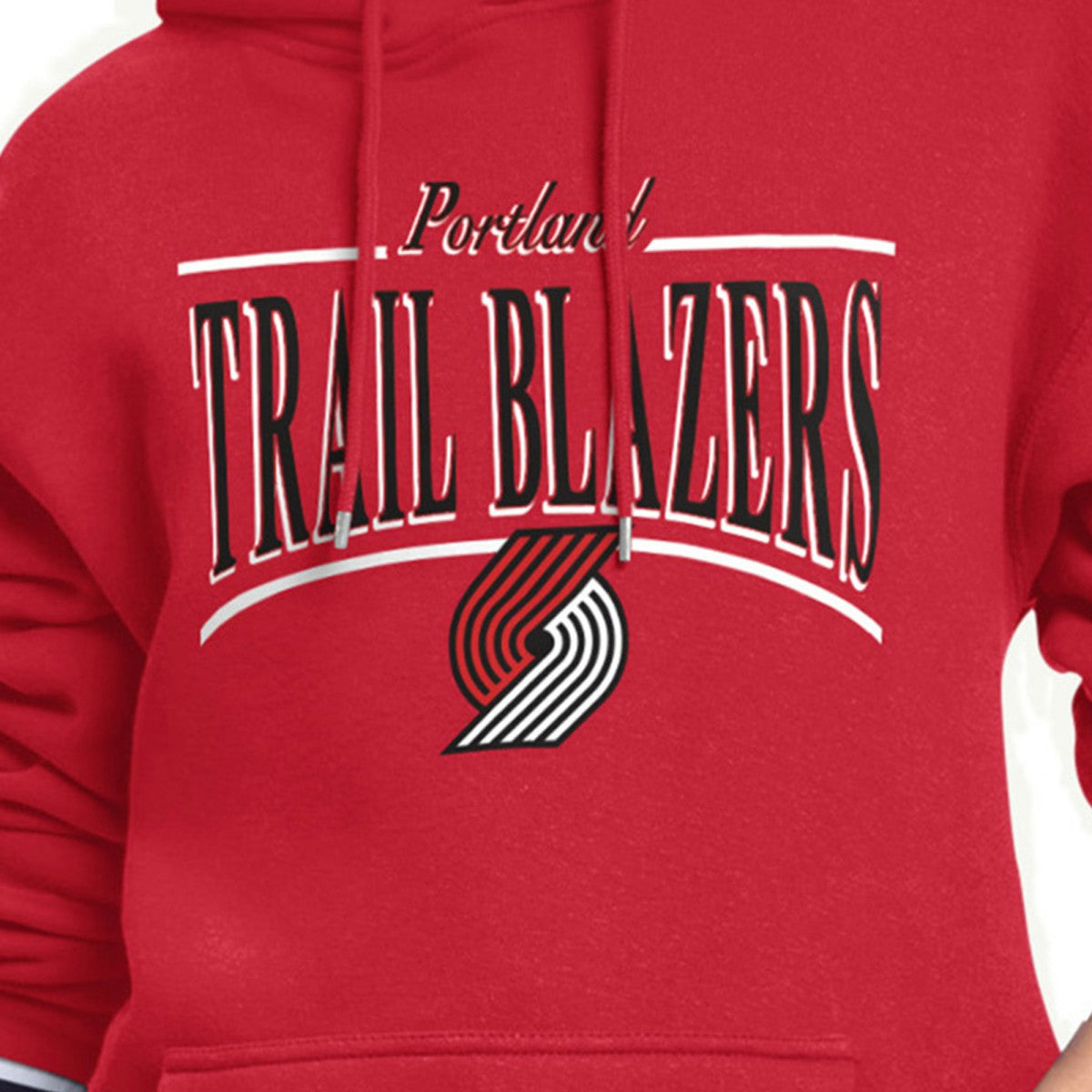 Portland Trail Blazers Starter Women's Arch Stripe Fleece Hoodie