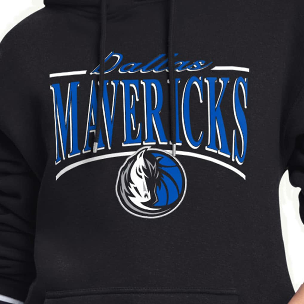 Dallas Mavericks Starter Women's Arch Stripe Fleece Hoodie sale