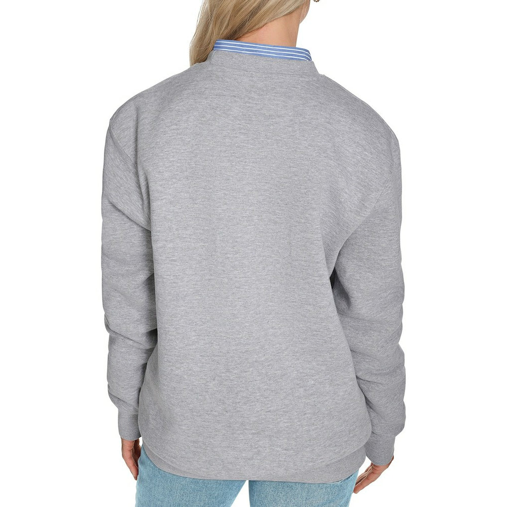 Brooklyn Nets Starter Women's Arch Stripe Fleece Crewneck Sweatshirt