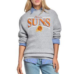 Phoenix Suns Starter Women's Arch Stripe Fleece Crewneck Sweatshirt