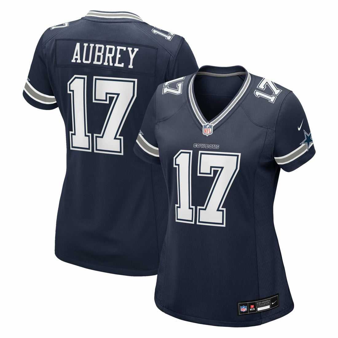Brandon Aubrey  Women's Team Game Jersey - Dallas Cowboys Jerseys