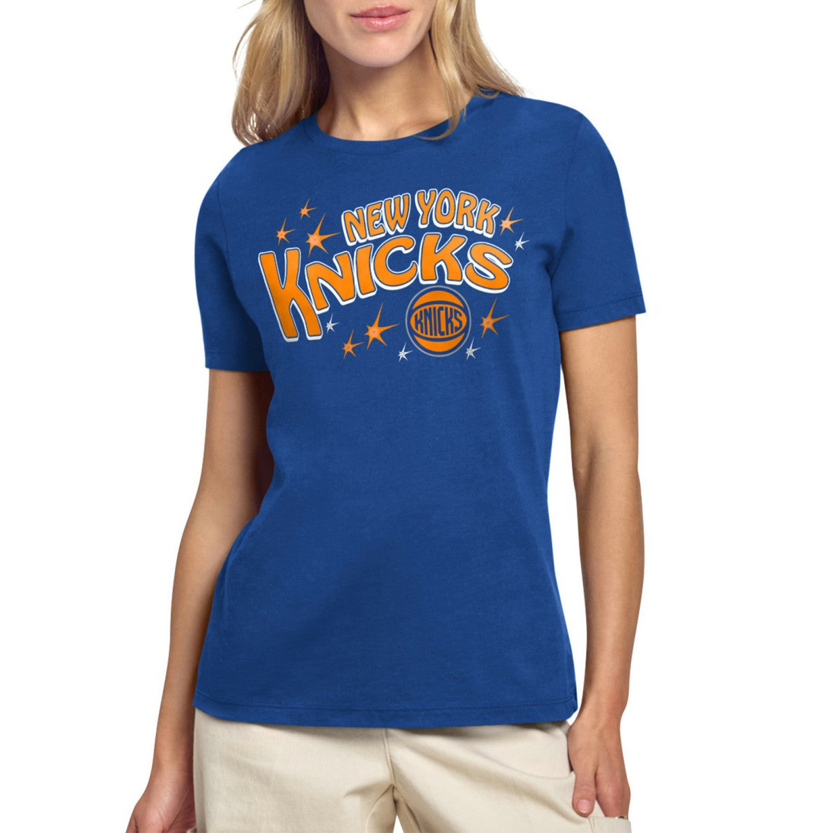 New York Knicks Starter Women's Fireworks T-Shirt