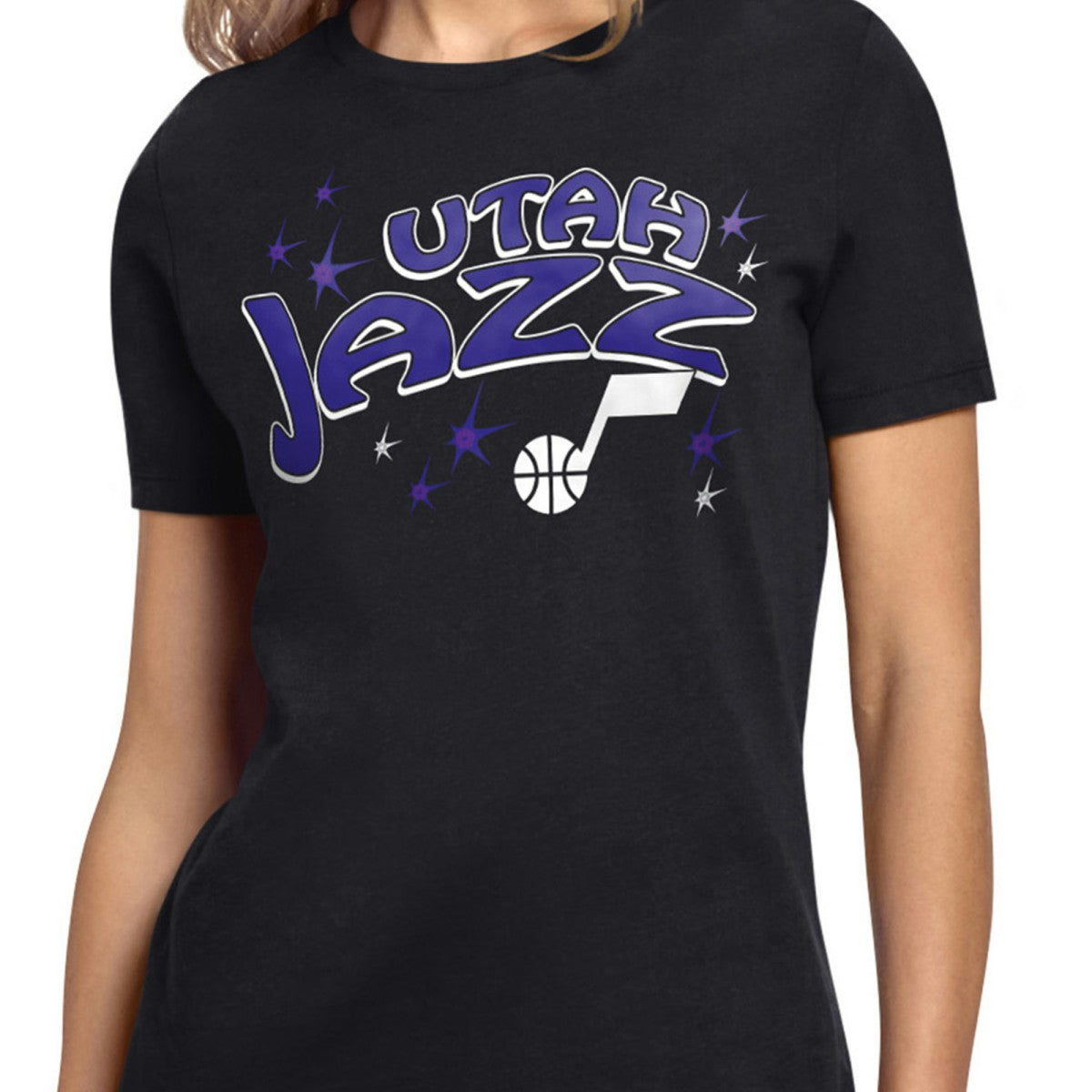 Utah Jazz Starter Women's Fireworks T-Shirt