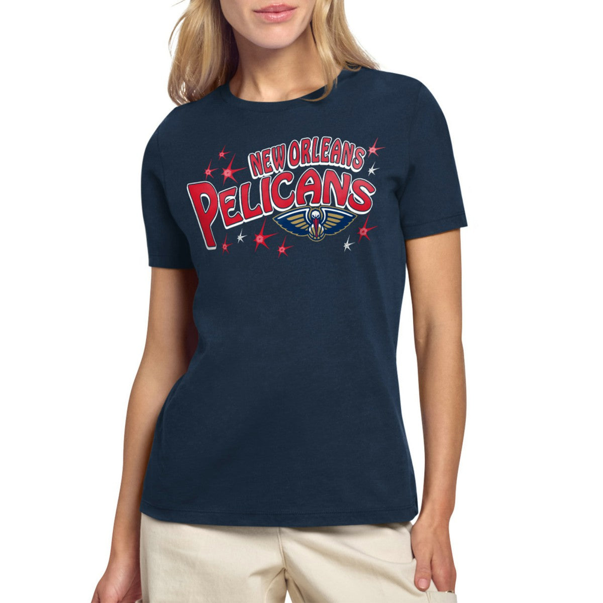 New Orleans Pelicans Starter Women's Fireworks T-Shirt
