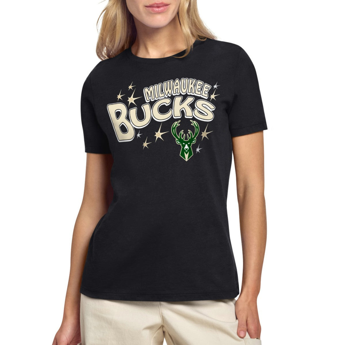 Milwaukee Bucks Starter Women's Fireworks T-Shirt